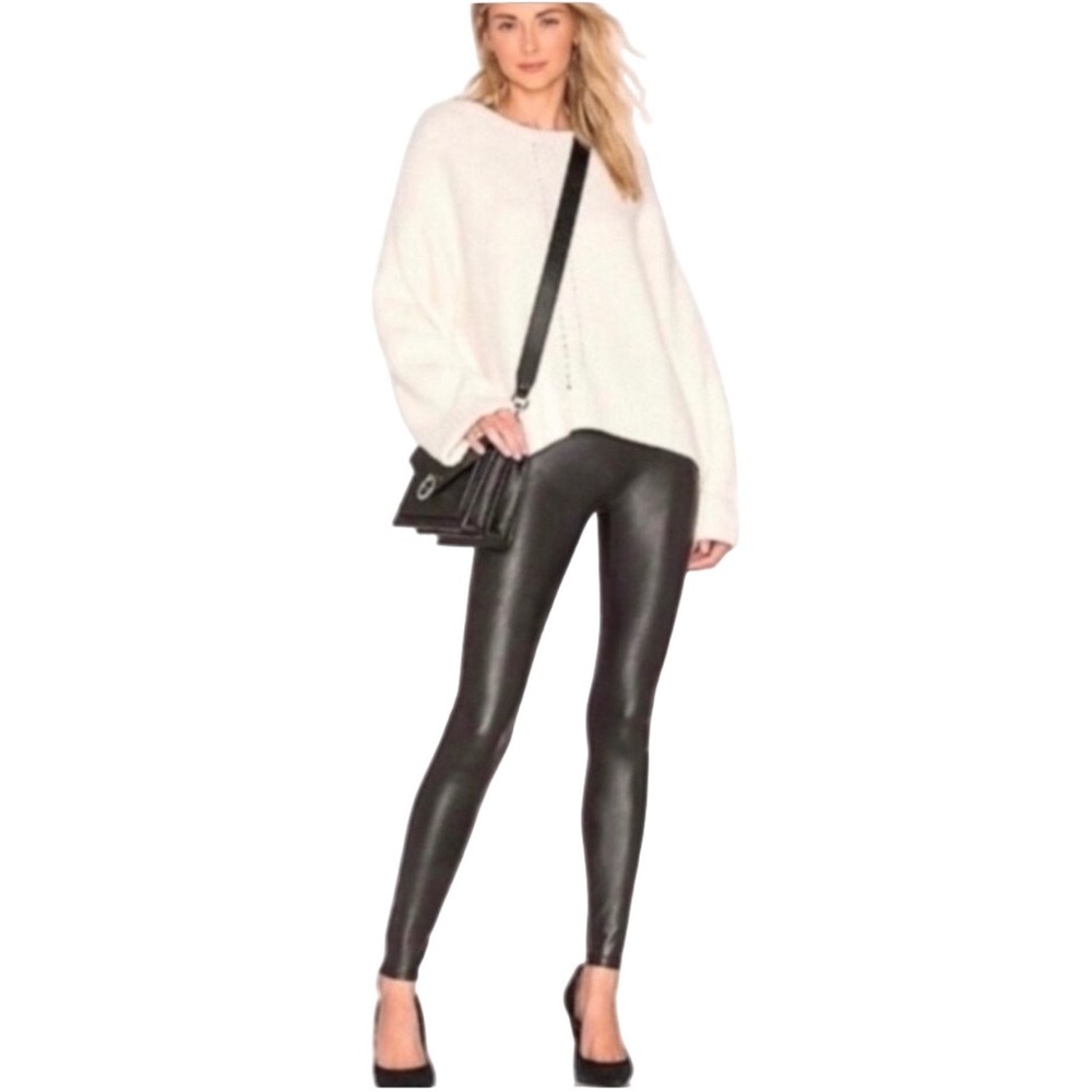 SPANX Shaping Faux Leather Leggings